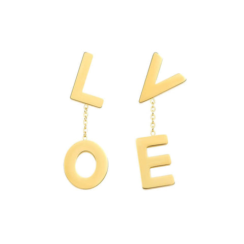 ERloveG B.Tiff Gold Love Earrings