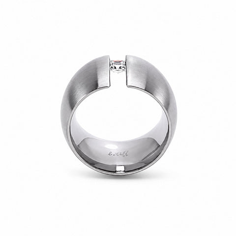 RG200W B.Tiff .5 ct Princess Cut Extra Wide Ring [Wide Band]