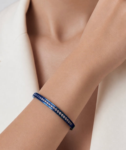 BG333BL B.Tiff Blue Eternity 25 Bangle Bracelet