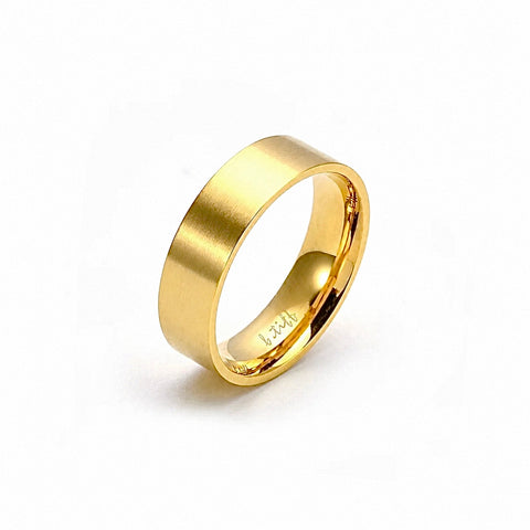 RG600G B.Tiff Gold Simplicity 6mm Stacking Plain Ring