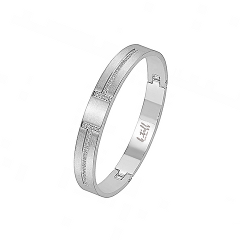 BG107W B.Tiff Pavé Harmony Bangle Bracelet