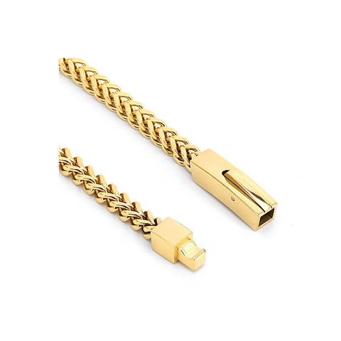 BG140G B.Tiff Gold Franco Link Bracelet