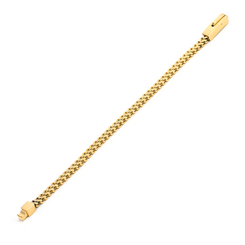 BG140G B.Tiff Gold Franco Link Bracelet