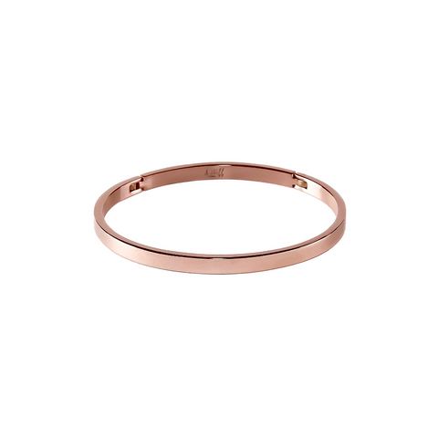 BG300RG B.Tiff Simplicity Narrow Matte Rose Gold Bangle Bracelet