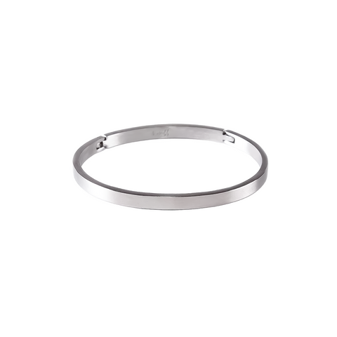 BG300W B.Tiff Simplicity Narrow Matte Bangle Bracelet