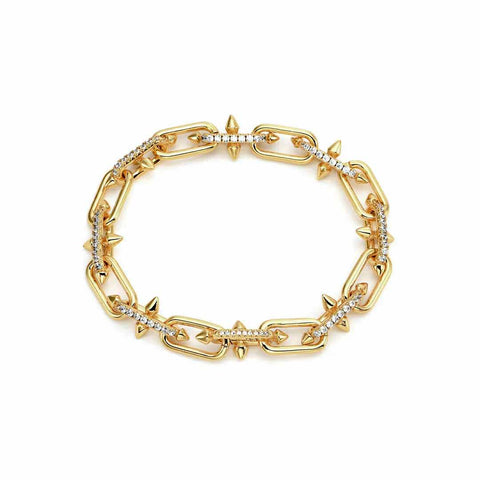 BG515G B.Tiff Gold Talon Chain Bracelet