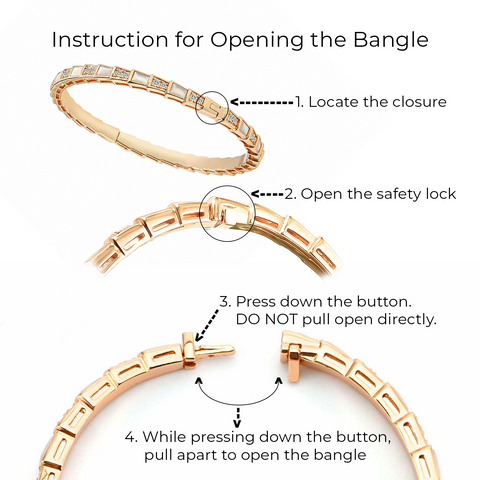 BG881RG B.Tiff Rose Gold Désir Bangle Bracelet