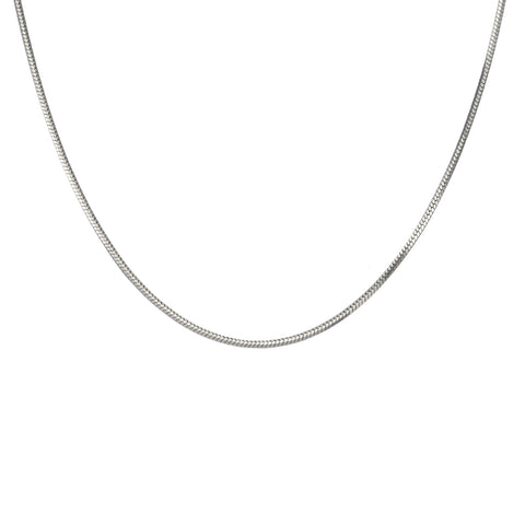 C001W B.Tiff Octagonal Herringbone Chain Necklace