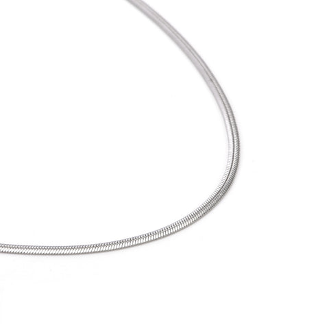 C002W B.Tiff 2mm Herringbone Chain Necklace