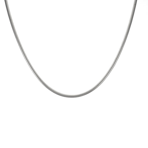 C002W B.Tiff 2mm Herringbone Chain Necklace