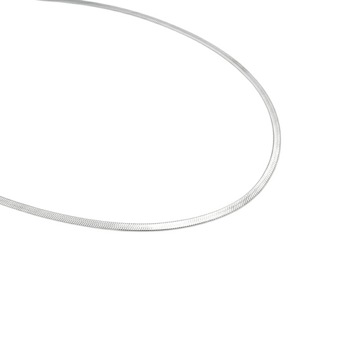 C002W B.Tiff 2mm Herringbone Chain Necklace