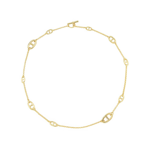 C008G B.Tiff  Gold Garlande Chain Necklace