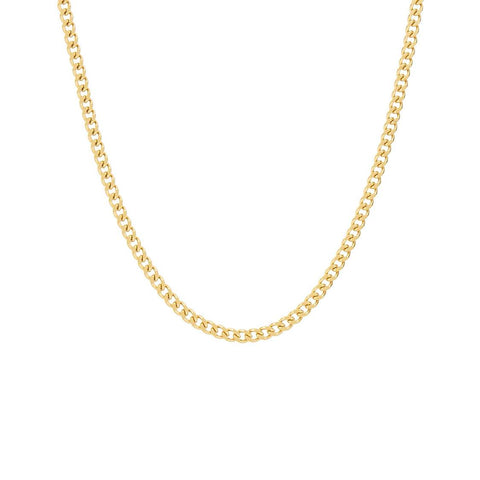 C012G B.Tiff 2mm Gold Curb Link Chain Necklace