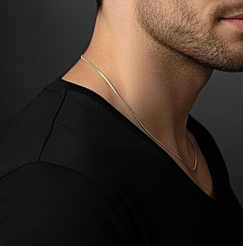 C030W B.Tiff Thin Coil Chain (An exclusive clasp design)