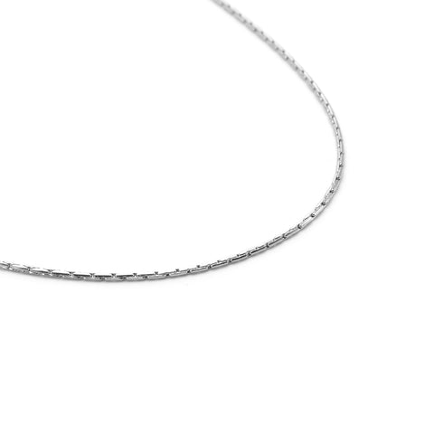 C031W B.Tiff Diamond Cut Thin Chain Necklace