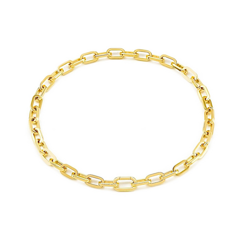 C200G B.Tiff High Polish Gold Paperclip Chain Necklace