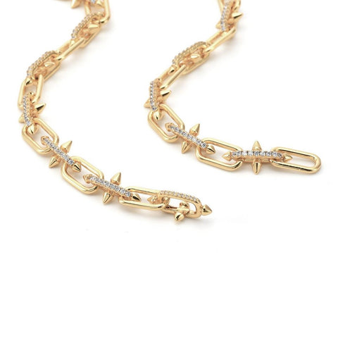 C515G B.Tiff Gold Talon Chain Necklace