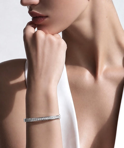 BG333W B.Tiff Eternity 25 Bangle Bracelet