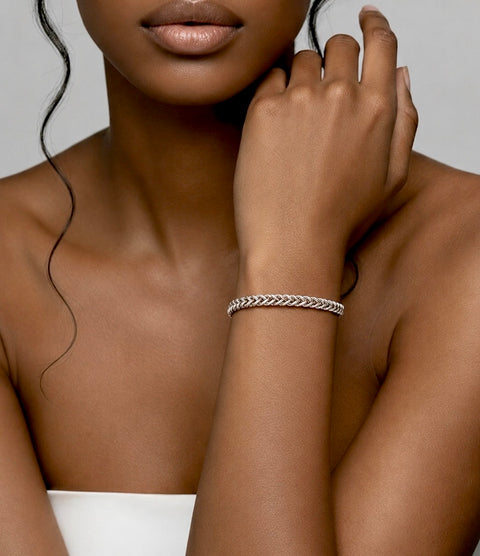 BG140W B.Tiff Franco Link Bracelet