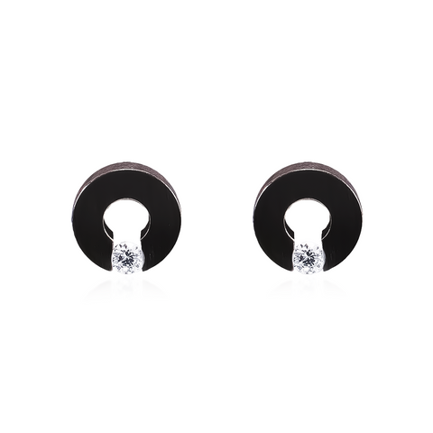 ER100B B.Tiff Black Malfinia Earrings