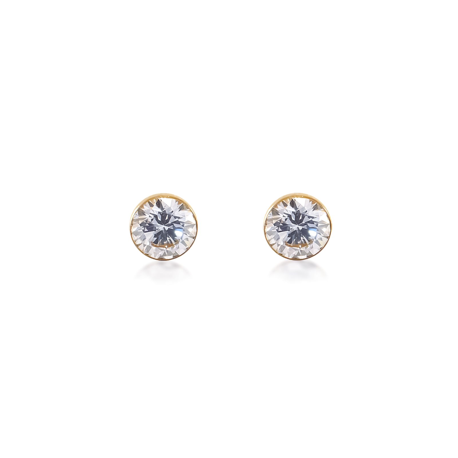 Amazon.com: 1/2 Ct 14k Yellow Gold Diamond Stud Earrings (.50 Cttw, GH  Color, I1 Clarity): Clothing, Shoes & Jewelry