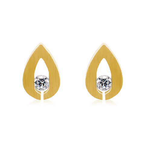 ER106G B.Tiff Gold Drop Earrings