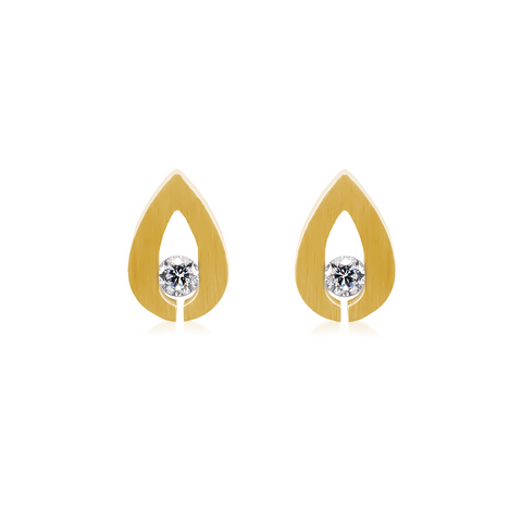 ER106G B.Tiff Gold Drop Earrings