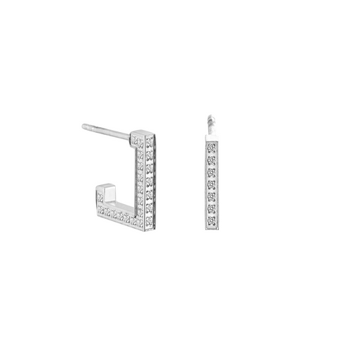 ER246W B.Tiff Pavé L-Bar Earrings