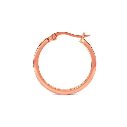 ER310RG B.Tiff Rose Gold Pavé 28-Stone Classic Small Hoop Earrings