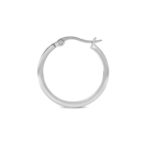 ER310W B.Tiff Pavé 28-Stone Classic Small Hoop Earrings