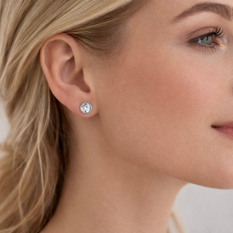 ER101W B.Tiff 1 ct Solitaire Stud Earrings