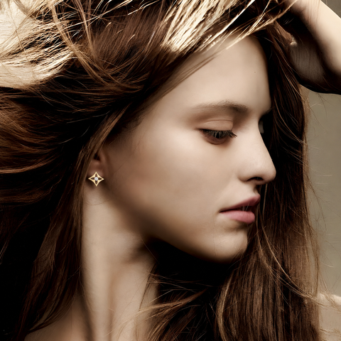 ER138G B.Tiff Gold Floro Earrings