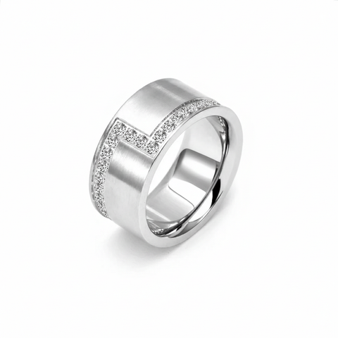 RG129W B.Tiff .02 ct Cross Body Ring [Wide Band]