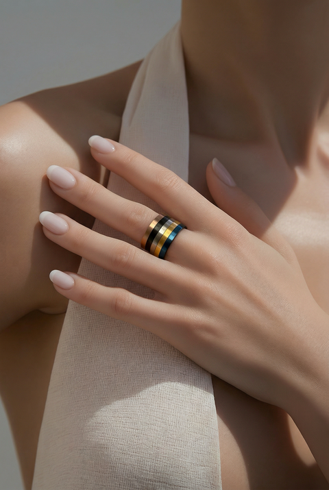 RG101RG B.Tiff Rose Gold Stacking Ring [Thin Band]
