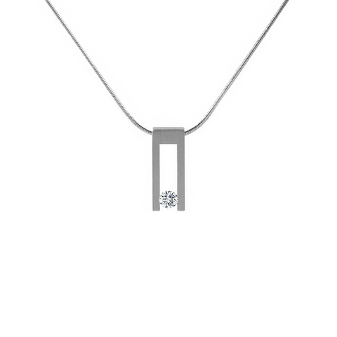 PT089W B.Tiff Hollow Bar Pendant