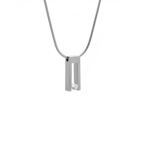 PT089W B.Tiff Hollow Bar Pendant