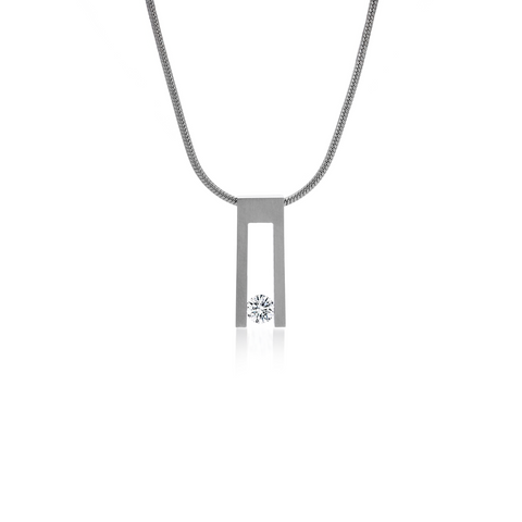 PT089W B.Tiff Hollow Bar Pendant