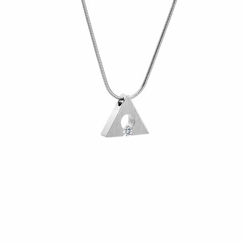 PT093W B.Tiff Triangle Pendant