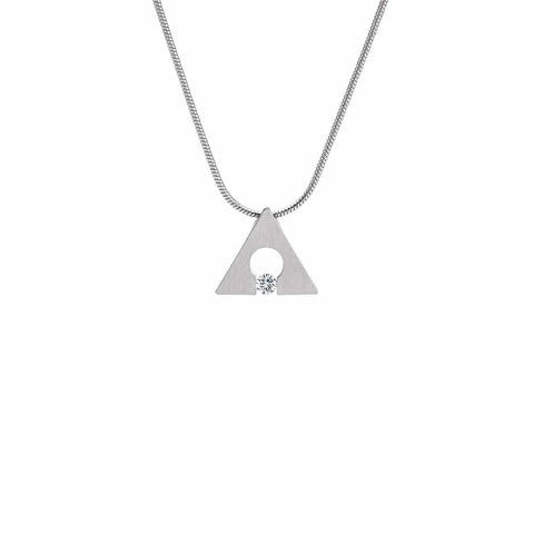 PT093W B.Tiff Triangle Pendant