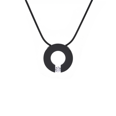 PT100B B.Tiff Black Malfinia Pendant