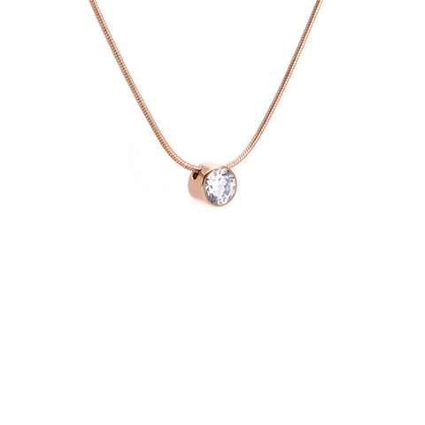 PT101RG B.Tiff Rose Gold 1 ct Solitaire Pendant