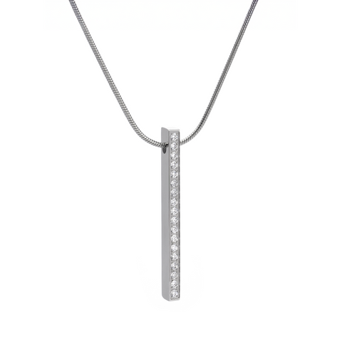 PT107W B.Tiff 18-Stone Bar Pendant