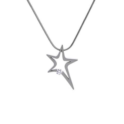 PT115W B.Tiff Shooting Star Pendant Necklace