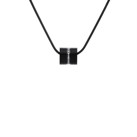 PT118B B.Tiff Black Barrel Pendant