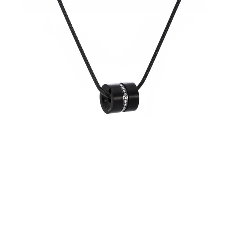 PT118B B.Tiff Black Barrel Pendant