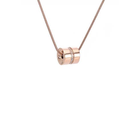 PT118RG B.Tiff Rose Gold Barrel Pendant