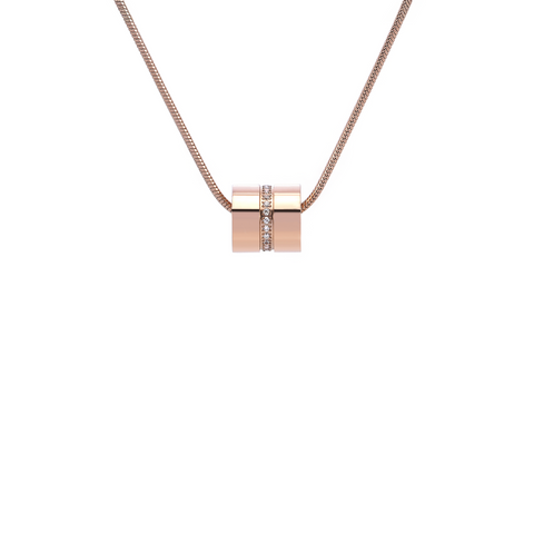 PT118RG B.Tiff Rose Gold Barrel Pendant