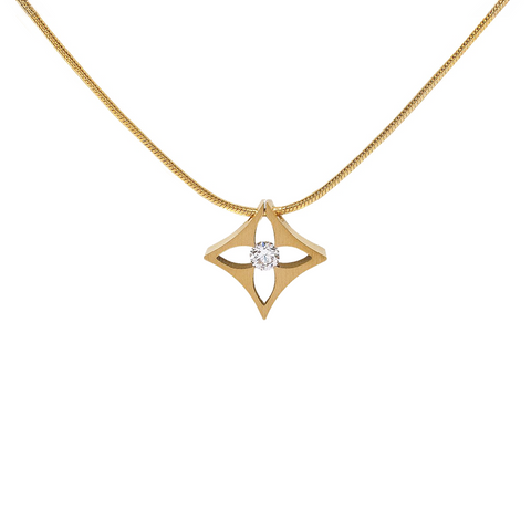 PT138G B.Tiff Gold Floro Pendant