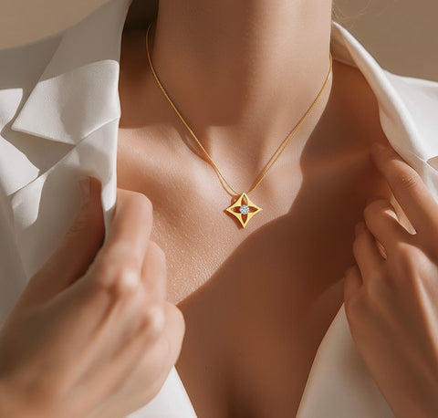 PT138G B.Tiff Gold Floro Pendant