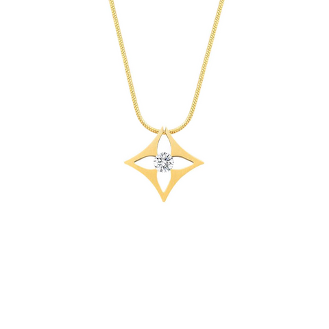 PT138G B.Tiff Gold Floro Pendant